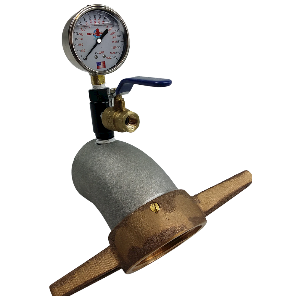 NEMA-500 Elbow Pitot with PSI/GPM Gauge for NEMA-100